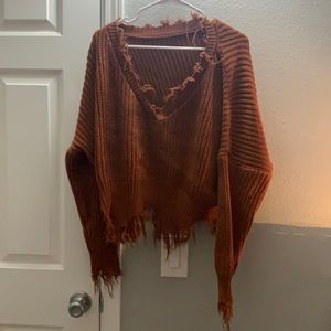 Shein Sweater, size m, dark orangish/ brown color